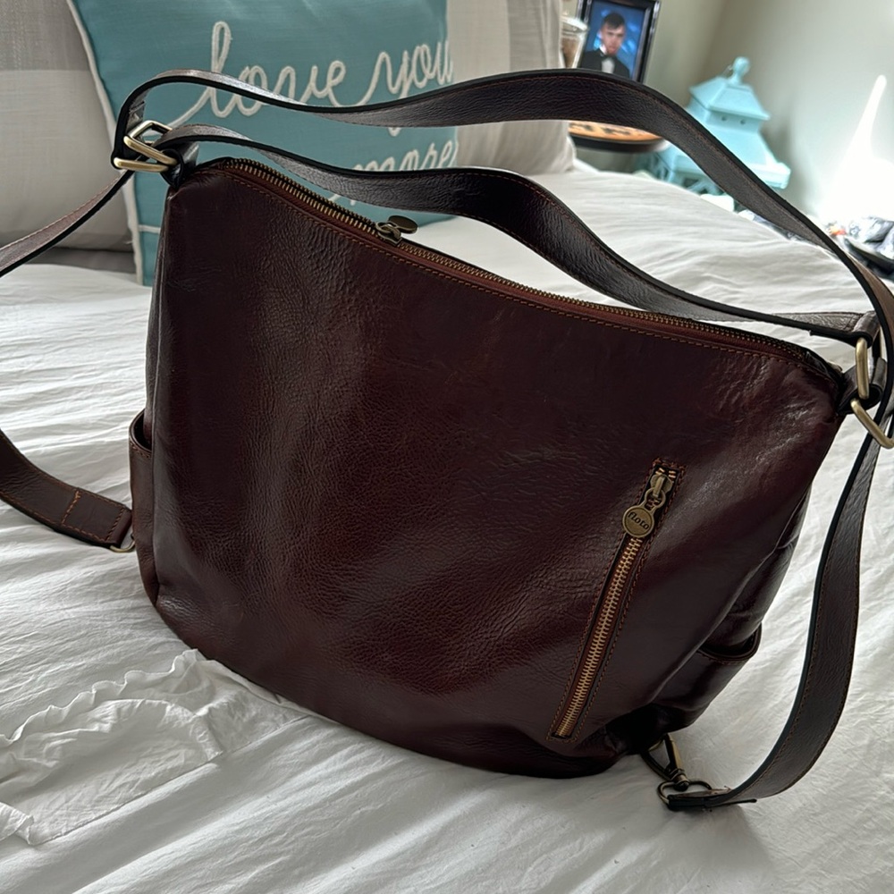 Gently used hobo leather bag